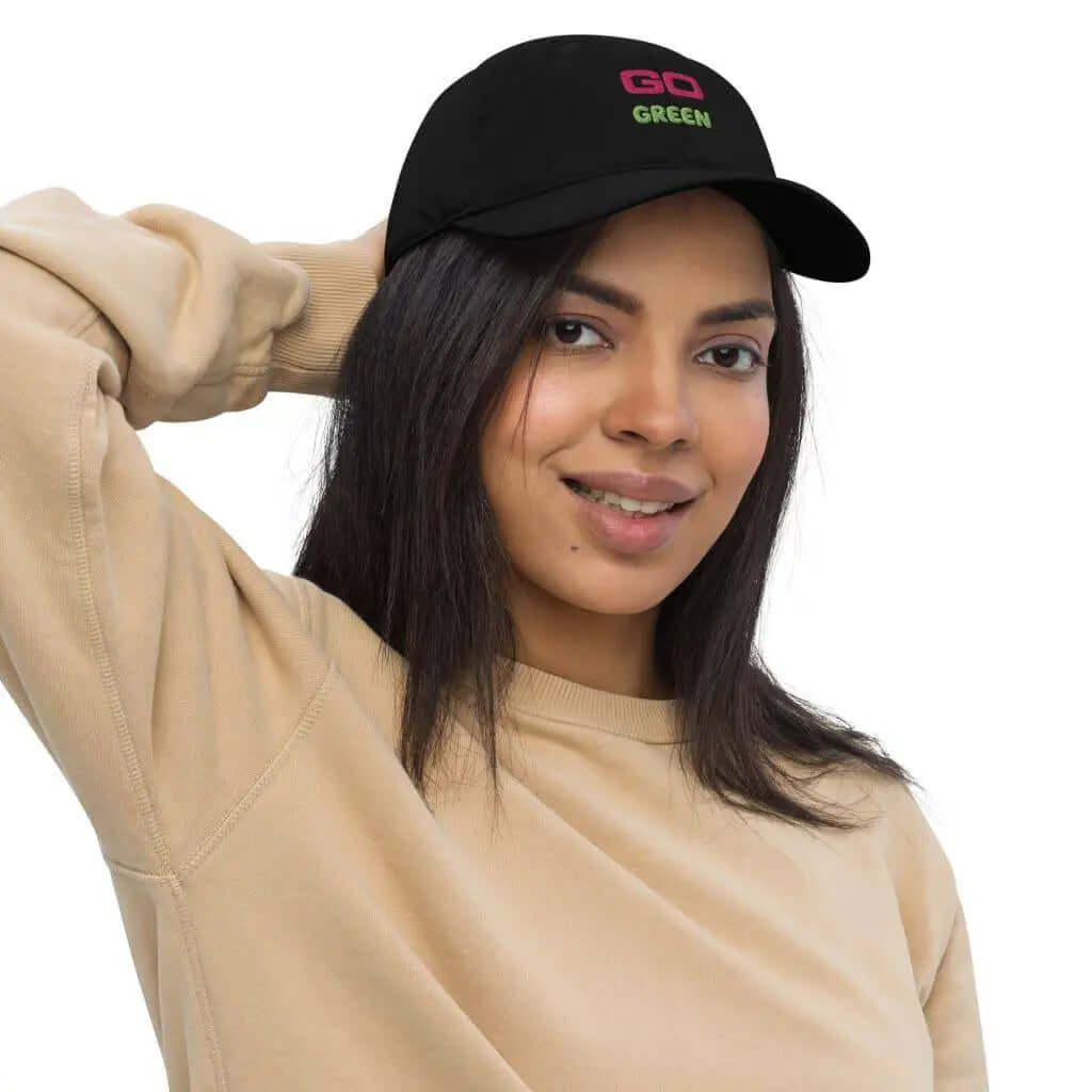 This organic cotton hat is customised hat with an unique design made for people with personality