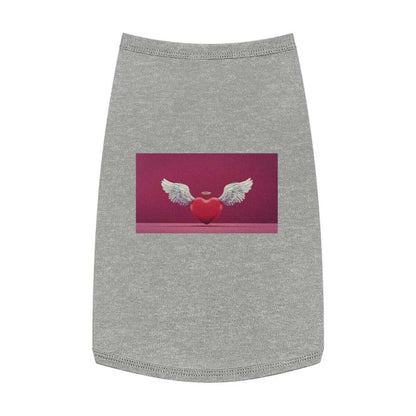 This Pet customised tank with an angel image is especially designed for your pets with personality.